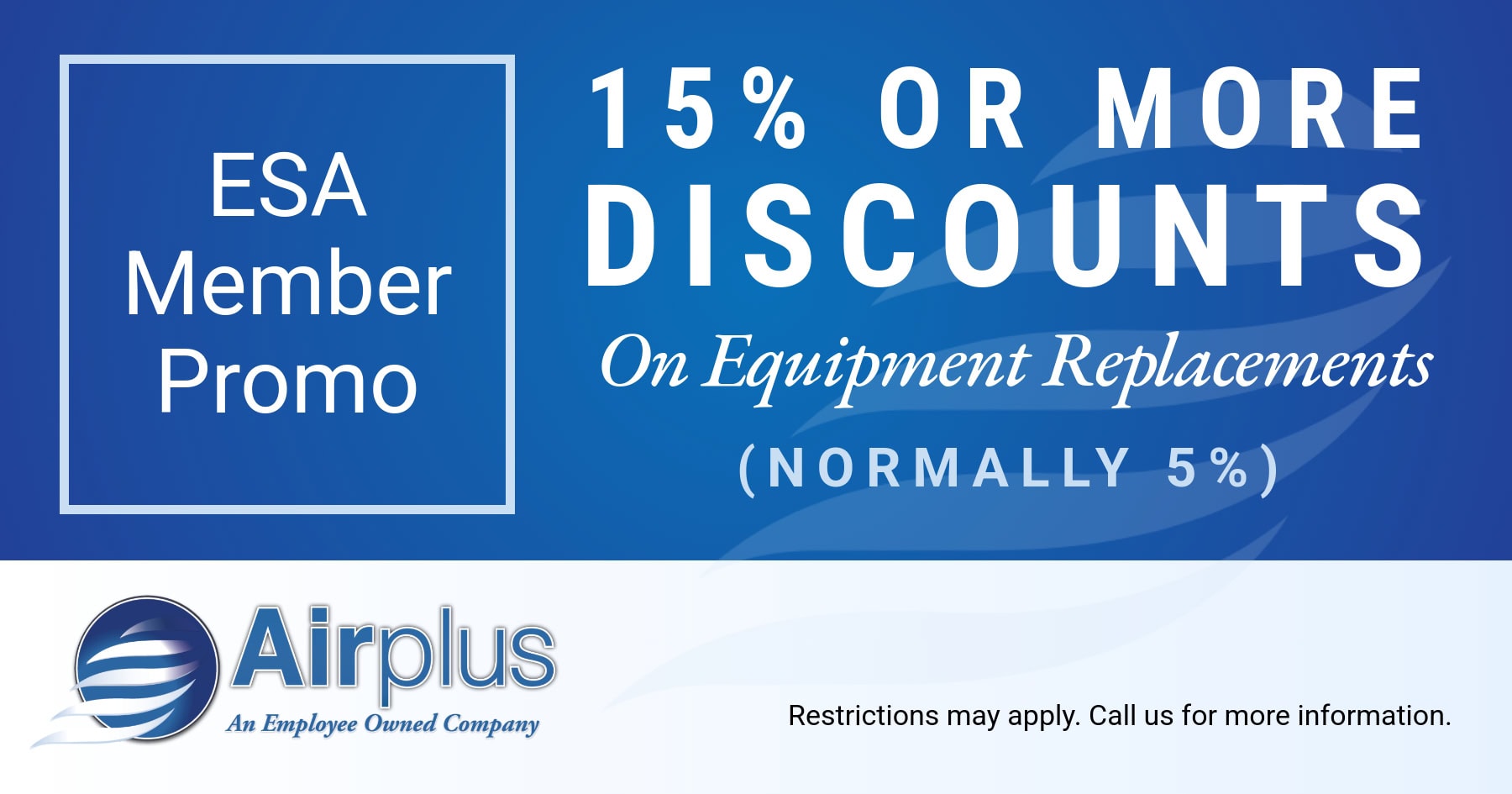 15% or more discounts.
