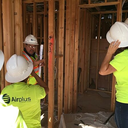 Airplus of California technicians on a job site in Corona, CA.
