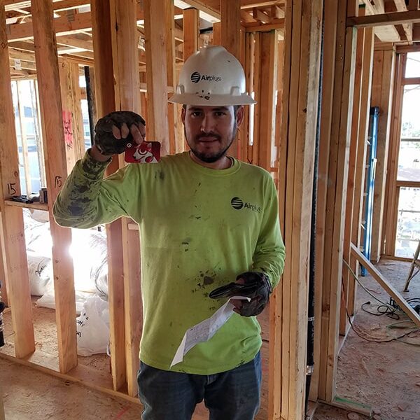 Airplus of California technicians on a job site in Corona, CA.